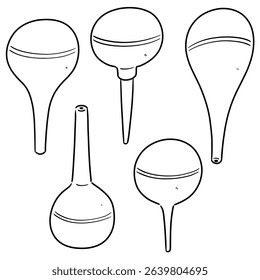 vector set of enema cartoon