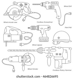 Vector set of Engine Apparatus, the colorless version. Simple educational kid game. Easy kid gaming and primary education.