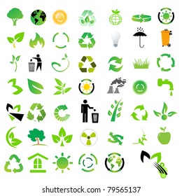 Vector set of environmental / recycling icons