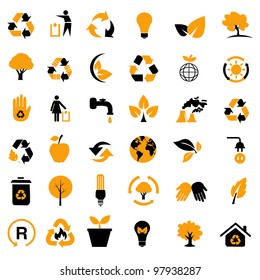 Vector set of environmental / recycling icons