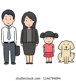 vector set of family