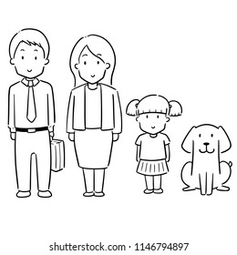 vector set of family