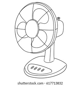 vector set of fan