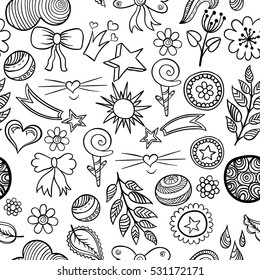 Vector set of fashionable patches elements like heart, flower, mail, cloud, leaf, sun.