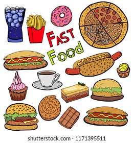 
vector set fast food