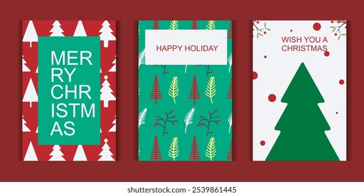Conjunto de Vector de Navidades festivas y fondos del año Nuevo, decorado con Elementos de nieve, luces y adornos, perfecto para tarjetas de felicitación, redes sociales o decoración digital