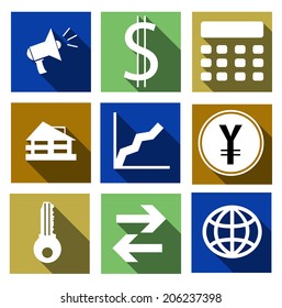 Vector set finance icons-illustration