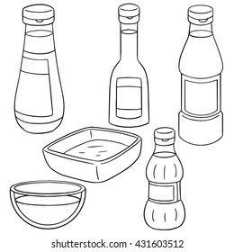 Vector Set Fish Sauce Stock Vector (Royalty Free) 431603512 | Shutterstock