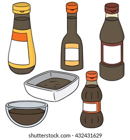vector set of fish sauce