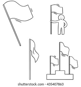 vector set of flags