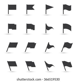 Vector set of flags. Flag Icons for Banners, Presentations, Web Pages.