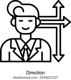 Vector set of flat line icons related to career development and advancement. Mono line pictograms and infographics design elements.by iin indun.by kus wandoko.by kuncong