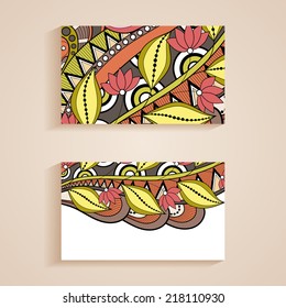 Vector Set of Floral Banners. Place for text