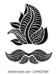 Vector set of floral, leafs design elements