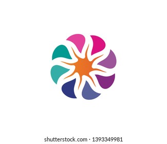 Vector - Vector set of floral patterns on a white background
