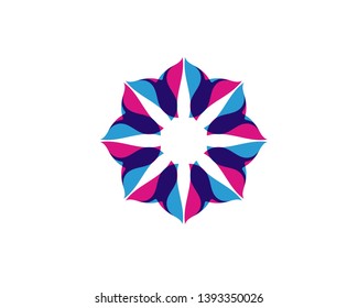 Vector - Vector set of floral patterns on a white background
