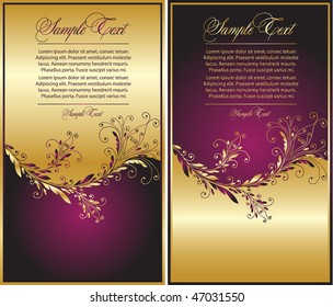 vector set flourish illustrations