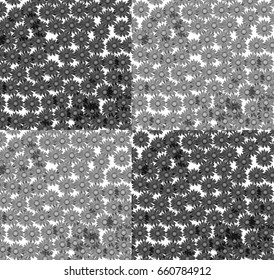 Vector set of flowers