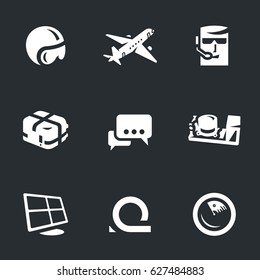 Vector Set of Fly Dispetcher Icons.