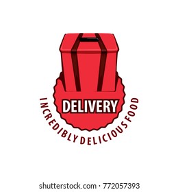 Vector set food delivery, icons, logo and illustrations