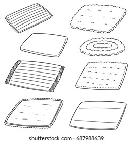 vector set of foot wipe