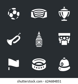 Vector Set Football of England Icons.