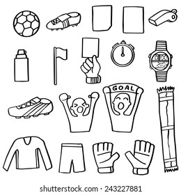 vector set of football icon