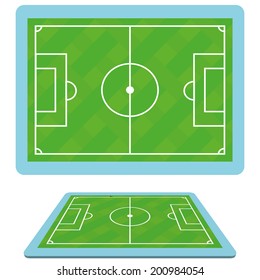 Vector Set Of Football Soccer Fields Isolated