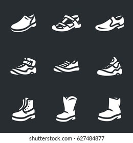 Vector Set of Footwear Icons.