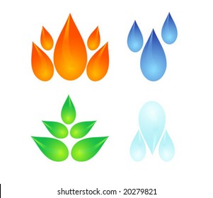 vector set of four elements