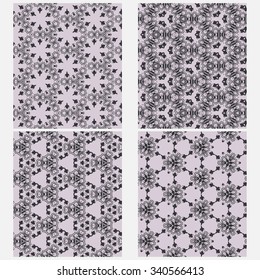 vector set of four  pattern for background