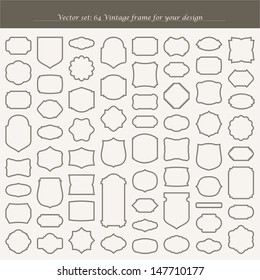 Vector set - frames