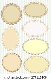Vector set of frames.