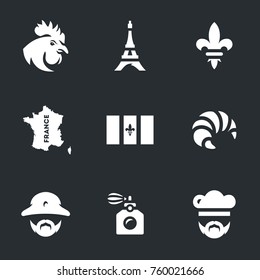 Vector Set of France Icons.