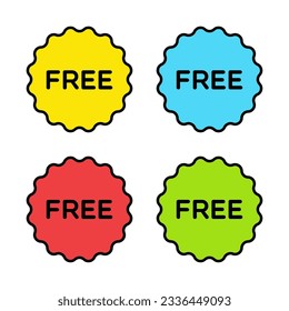 Vector Set of Free Badge Labels