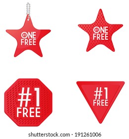 Vector Set Of Free Icons Isolated On White Background