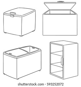 vector set of freezer