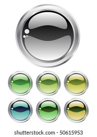 vector set of fresh buttons