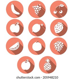 vector set of fruits