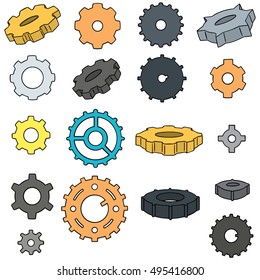 vector set of gear
