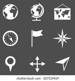 Vector Set of  Geography Icons.
