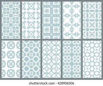 vector set of geometric patterns for design