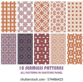 vector set of geometric patterns for design. eps 8