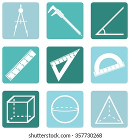 Vector Set of Geometry Icons.