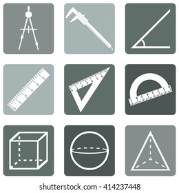 Vector Set of Geometry Icons.