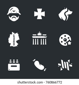 Vector Set of German Icons.