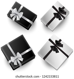 Vector set of gift boxes.