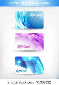 vector set of gift card 09