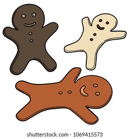 vector set of ginger bread