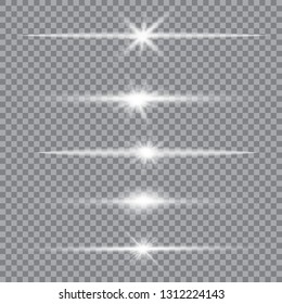 Vector set of glare lighting, twinkle lens flares. Transparent gradient stars, lightning flare. Magic, bright, natural effects. Abstract texture for your design and business.